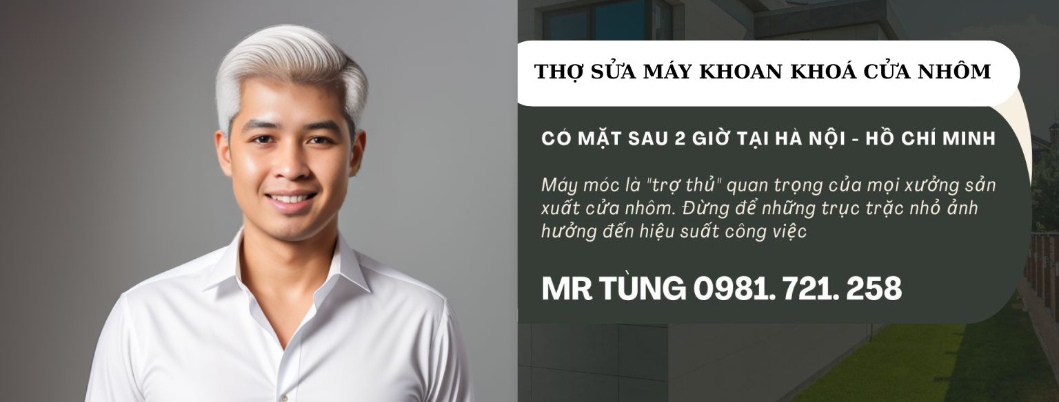 Sửa máy khoan khoá cửa nhôm _Tùng Santech