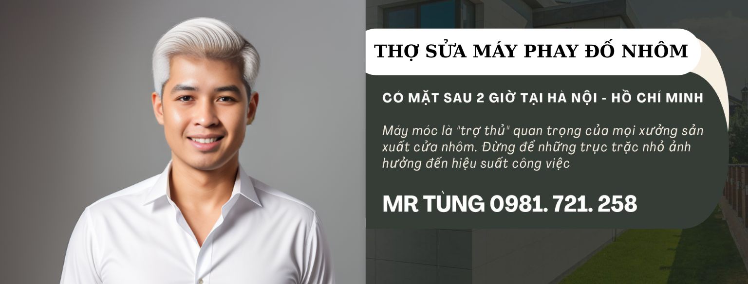 Sửa máy phay đầu đố nhôm