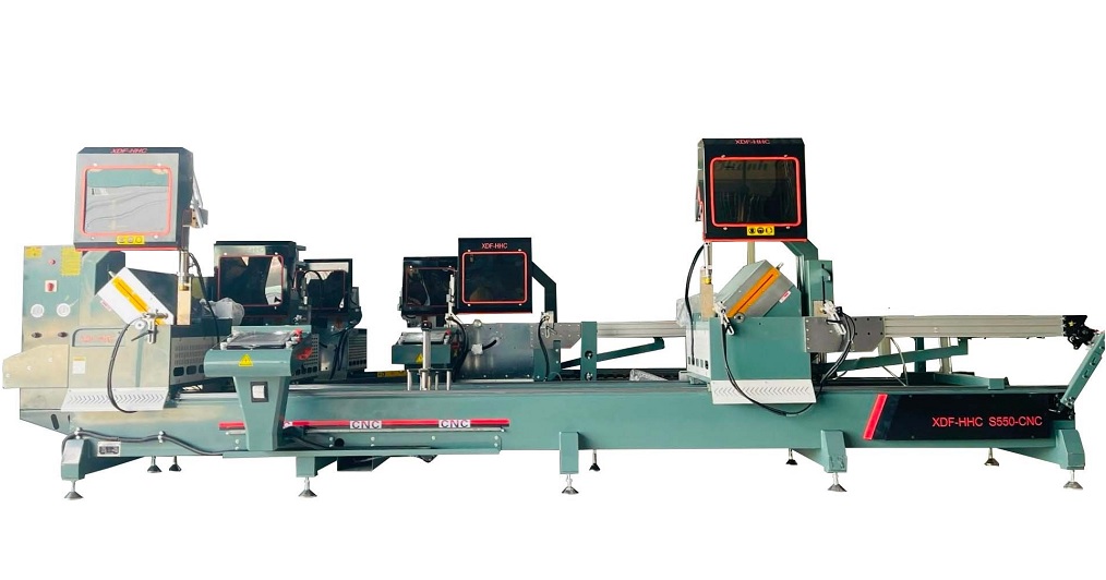 Máy cắt nhôm 2 đầu HHC