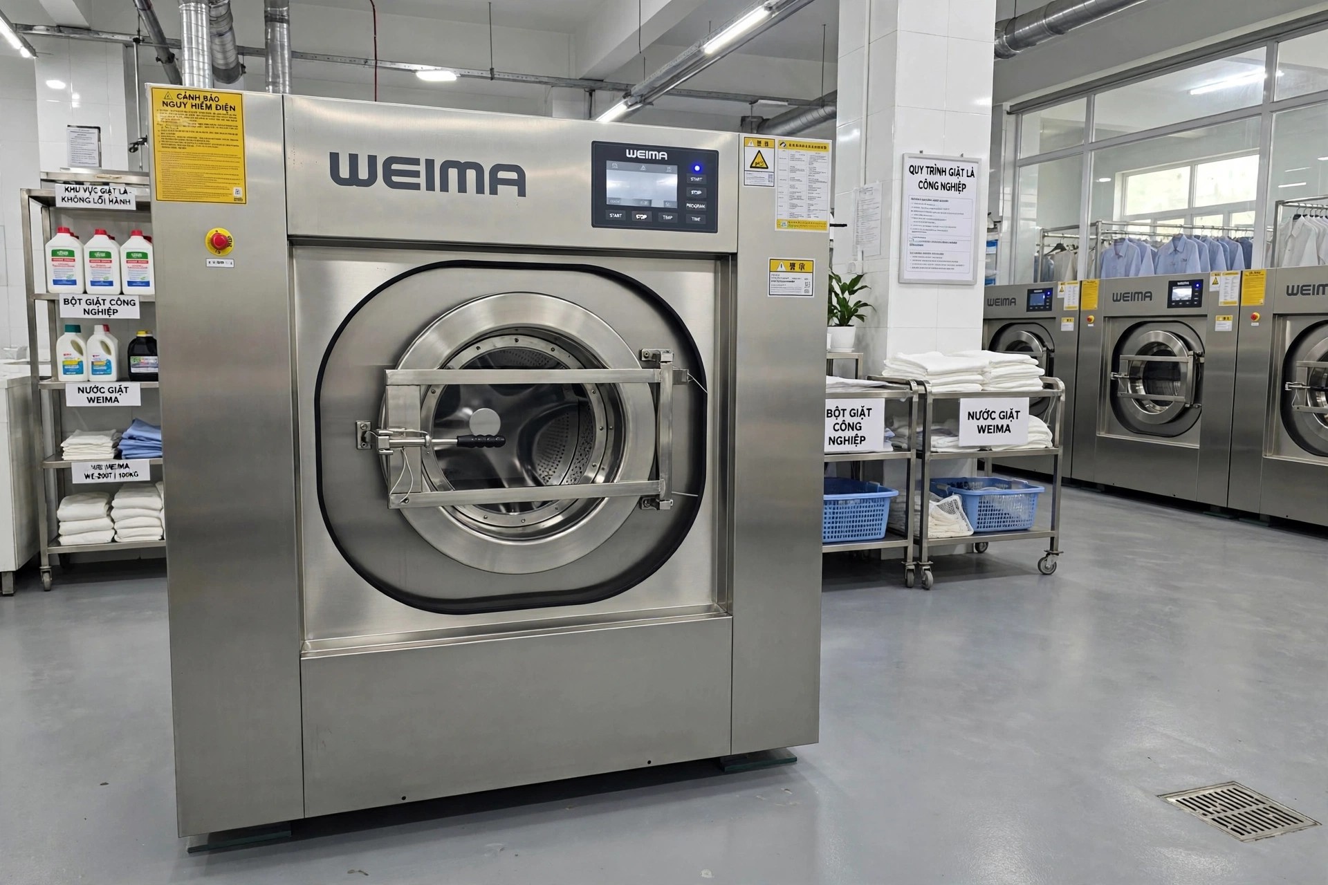 Máy giặt công nghiệp weima là gì