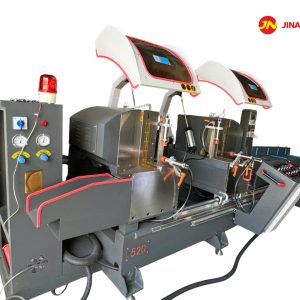 Máy cắt nhôm 2 đầu cố định góc trong lưỡi 550 CNC
