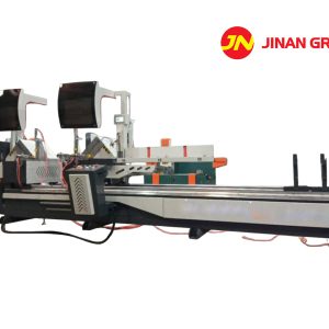 Máy cắt nhôm 2 đầu lưỡi 525 cắt ngửa thước điện tử