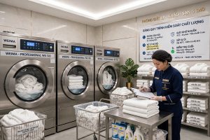 Máy Giặt Công Nghiệp Weima Cho Cơ Sở Giặt Là Khách Sạn: Quy Trình Xử Lý Đồ Vải Và Kiểm Soát Chất Lượng